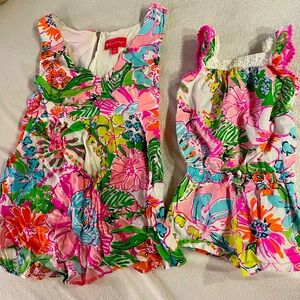 GUC Lilly Pulitzer mommy &mini matching in size s/p tank top and 3T romper